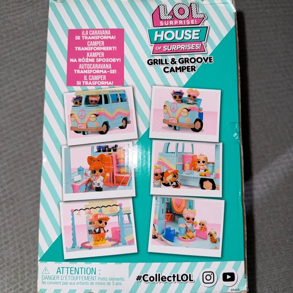 L.O.L. Surprise! Grill & Groove Camper Playset bundled with a new LOL Doll - Picture 3 of 6